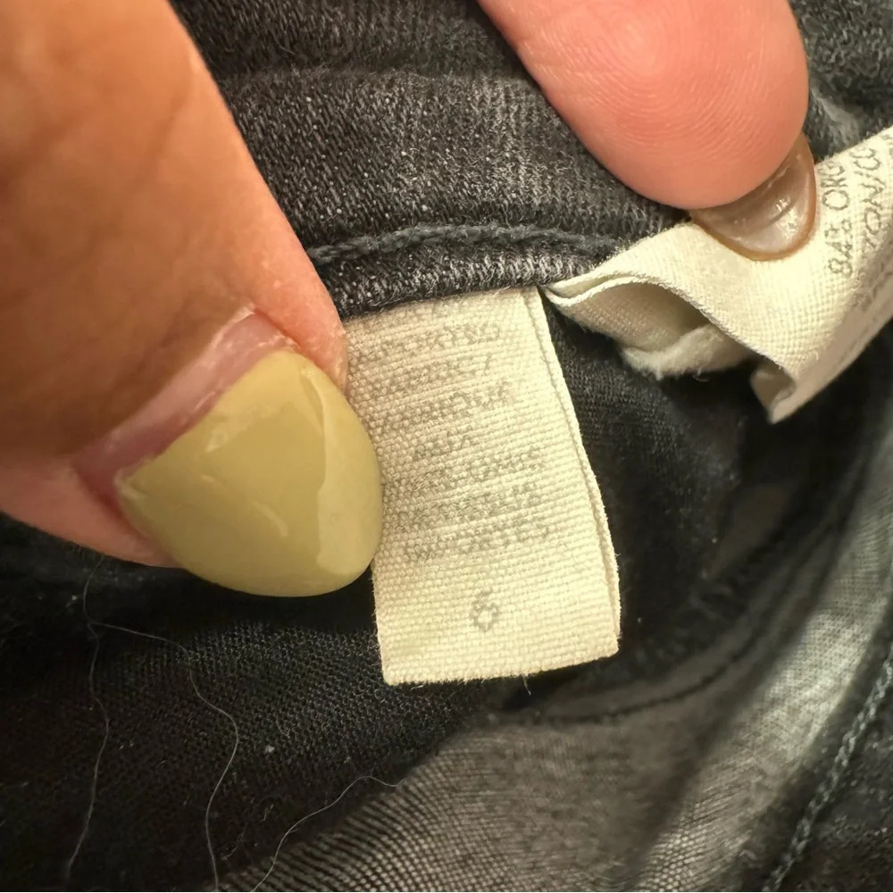 Eileen Fisher Organic Cotton Skinny Jeans Black Women Size 6 - Picture 5 of 7